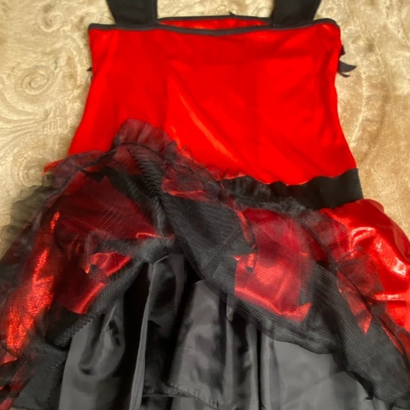 Girl Devil Costume Dress Only Size 7-8 Years - Picture 11 of 16